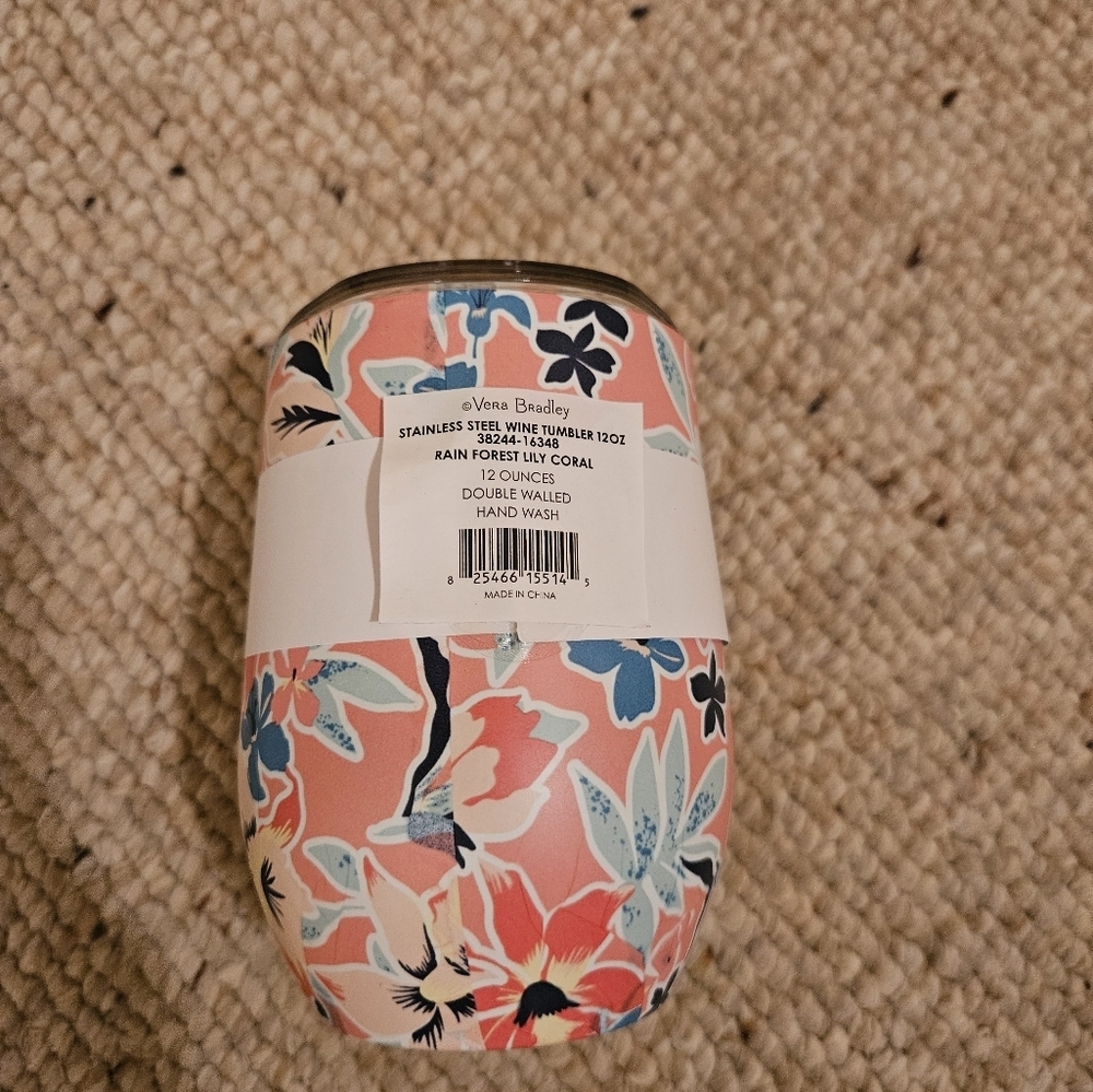 Vera Bradley Stainless Steel Wine Tumbler NWT - Picture 5 of 9